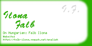 ilona falb business card